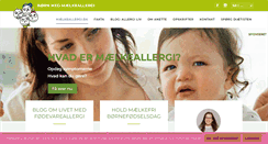 Desktop Screenshot of maelkeallergi.dk